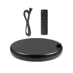 PULUZ 45cm Remote Control Adjusting Speed Rotating Turntable Display Stand with Power Socket, Black, Load 100kg, 45cm Load 100kg Black US Plug with Power Socket, 45cm Load 100kg Black UK Plug with Power Socket