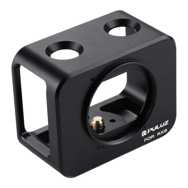 PULUZ for Sony RX0 Aluminum Alloy Protective Cage + 37mm UV Filter Lens + Lens Sunshade with Screws and Screwdrivers, Cage Black, Cage Gold, Cage Blue, Cage Red, Cage Silver