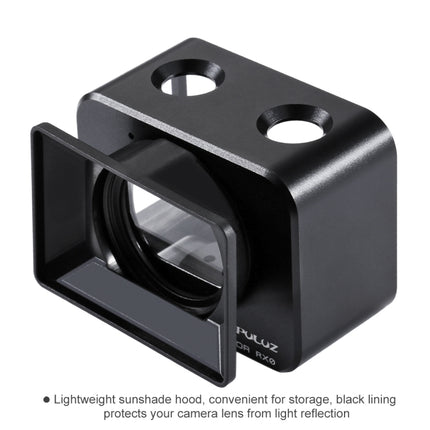 PULUZ for Sony RX0 Aluminum Alloy Protective Cage + 37mm UV Filter Lens + Lens Sunshade with Screws and Screwdrivers, Cage Black, Cage Gold, Cage Blue, Cage Red, Cage Silver