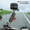 PULUZ Motorcycle Rearview Small Clamp Magic Arm Rod Mount