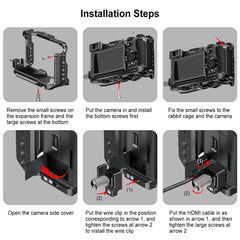 For Sony ILCE-A7CM2 / Alpha 7C II / Alpha 7CR PULUZ Metal Camera Cage Stabilizer Rig, For Sony ILCE-A7CM2 / Alpha 7CR