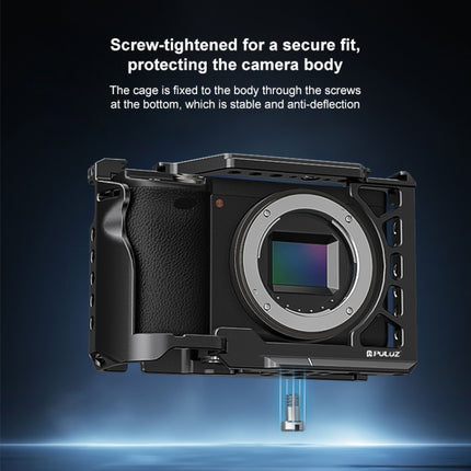 For Sony A6500 / A6400 / A6300 / A6000 PULUZ Metal Camera Cage Expansion Mount Stabilizer Rig, For Sony A6500 / A6400 / A6300 / A6000