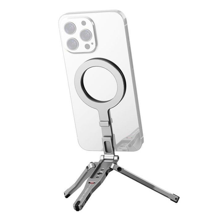 Foldable MagSafe Magnet Tripod Desk Phone Mount Handle Bracket, Desk Phone Mount