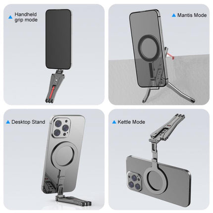 Foldable MagSafe Magnet Tripod Desk Phone Mount Handle Bracket, Desk Phone Mount