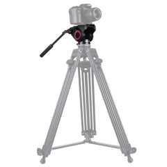 PULUZ  Heavy Duty Video Camera Tripod Action Fluid Drag Head with Sliding Plate for DSLR & SLR Cameras, Large Size, Fluid Drag Head Black