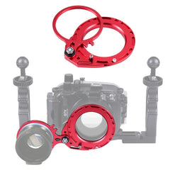 PULUZ Aluminum Alloy 67mm to 67mm Swing Wet-Lens Diopter Adapter Mount for DSLR Underwater Diving Housing