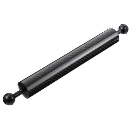 PULUZ 14.56 inch 37cm Length 40mm Diameter Dual Balls Carbon Fiber Floating Arm, Ball Diameter: 25mm, Buoyancy: 300g, 14 inch 300g Buoyancy