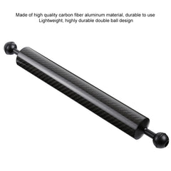 PULUZ 14.56 inch 37cm Length 40mm Diameter Dual Balls Carbon Fiber Floating Arm, Ball Diameter: 25mm, Buoyancy: 300g, 14 inch 300g Buoyancy