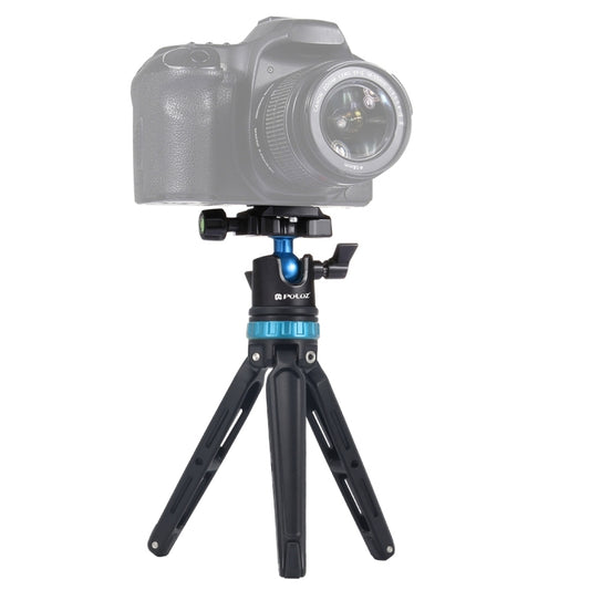 PULUZ Pocket Mini Adjustable Metal Desktop Tripod Mount with 360 Degree Ball Head for DSLR & Digital Cameras, Adjustable Height: 11-20.2cm, Tripod with Head(L)