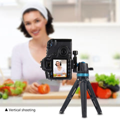 PULUZ Pocket Mini Adjustable Metal Desktop Tripod Mount with 360 Degree Ball Head for DSLR & Digital Cameras, Adjustable Height: 11-20.2cm, Tripod with Head(L)