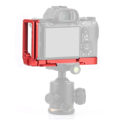 PULUZ 1/4 inch Vertical Shoot Quick Release L Plate Bracket Base Holder for Sony A9 (ILCE-9) / A7 III/ A7R III, For Sony A9 (Black), For Sony A9 (Red)