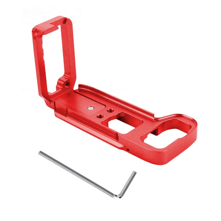 PULUZ 1/4 inch Vertical Shoot Quick Release L Plate Bracket Base Holder for Sony A9 (ILCE-9) / A7 III/ A7R III, For Sony A9 (Red), For Sony A9 (Black)