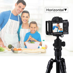 PULUZ 1/4 inch Vertical Shoot Quick Release L Plate Bracket Base Holder for Sony A9 (ILCE-9) / A7 III/ A7R III