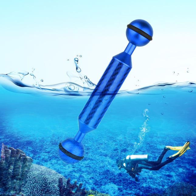 PULUZ 5 inch 13cm Length 20.8mm Diameter Dual Balls Carbon Fiber Floating Arm, Ball Diameter: 25mm, 5 inch Blue, 5 inch Red, 5 inch Black