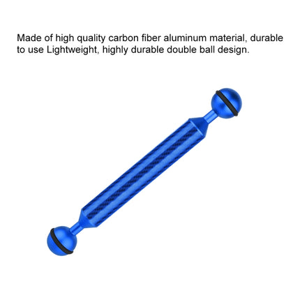 PULUZ  7 inch 18cm Length 20.8mm Diameter Dual Balls Carbon Fiber Floating Arm, Ball Diameter: 25mm, 7 inch Blue, 7 inch Red, 7 inch Black
