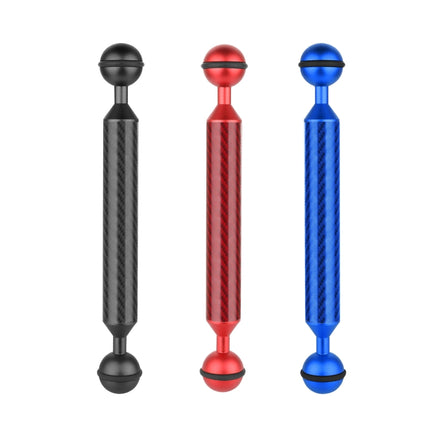 PULUZ  7 inch 18cm Length 20.8mm Diameter Dual Balls Carbon Fiber Floating Arm, Ball Diameter: 25mm, 7 inch Blue, 7 inch Red, 7 inch Black