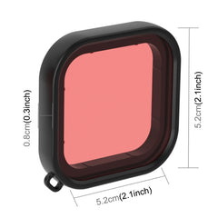 PULUZ Square Housing Diving Color Lens Filter for GoPro HERO8 Black, For GoPro HERO8 Black