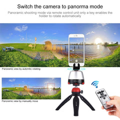 PULUZ Electronic 360 Degree Rotation Panoramic Head + Tripod Mount + GoPro Clamp + Phone Clamp with Remote Controller for Smartphones, GoPro Action Cameras