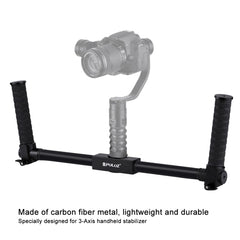 PULUZ Dual Handheld Grip Aluminum Tube Stabilizer, PULUZ