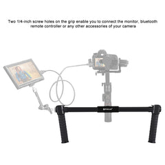 PULUZ Dual Handheld Grip Aluminum Tube Stabilizer, PULUZ