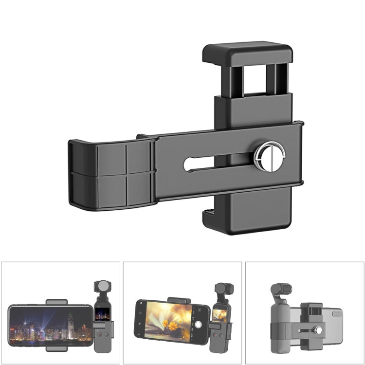 PULUZ Smartphone Fixing Clamp 1/4 inch Holder Mount Bracket for DJI OSMO Pocket / Pocket 2