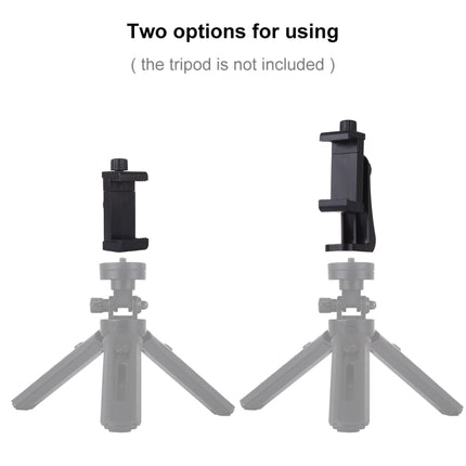 PULUZ 360 Degree Rotating Universal Horizontal Vertical Shooting Phone Clamp Holder Bracket for iPhone, Galaxy, Huawei, Xiaomi, Sony, HTC, Google and other Smartphones, Horizontal Vertical Clamp