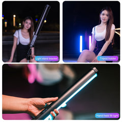 PULUZ 135 LEDs Photo Handheld Stick Light Full Color RGB Fill Light, 135 LEDs RGB Fill Light