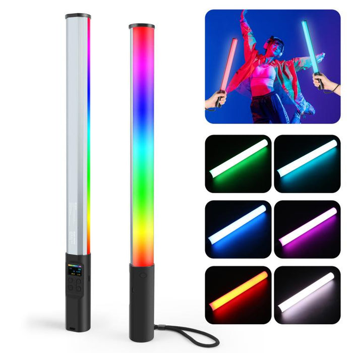 PULUZ 132 LEDs Photo Handheld Stick Light Full Color RGB Fill Light, 132 LEDs RGB Fill Light