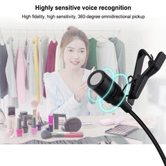 PULUZ 3.5mm Jack Lavalier Omnidirectional Condenser Recording Video Microphone, Length: 6m