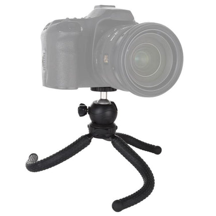 PULUZ Mini Octopus Flexible Tripod Holder with Ball Head for DJI, Insta360, GoPro and Other Action Cameras, SLR Cameras, Cellphone, Size: 25cmx4.5cm, 25cm Tripod
