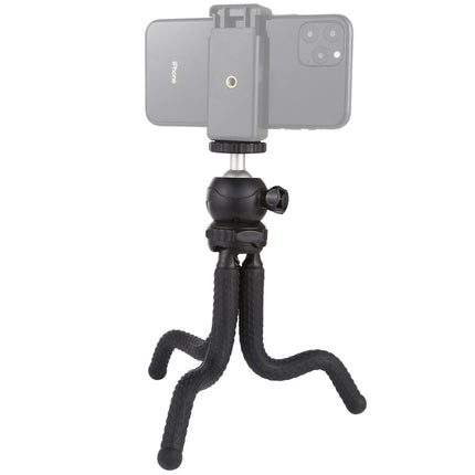 PULUZ Mini Octopus Flexible Tripod Holder with Ball Head for DJI, Insta360, GoPro and Other Action Cameras, SLR Cameras, Cellphone, Size: 25cmx4.5cm, 25cm Tripod
