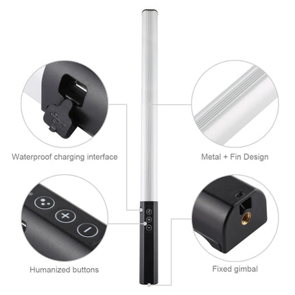 PULUZ RGB Colorful Photo LED Stick Adjustable Color Temperature Handheld LED Fill Light with Remote Control, Remote Fill Light