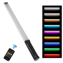 PULUZ RGB Colorful Photo LED Stick Adjustable Color Temperature Handheld LED Fill Light with Remote Control, Remote Fill Light RU, Remote Fill Light