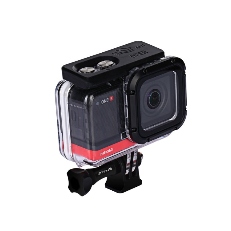 PULUZ 60m Underwater Depth Diving Case Waterproof Camera Housing for Insta360 ONE R 4K Wide-angle Edition