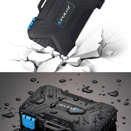 PULUZ 27 in 1 Memory Card Case for 4CF + 8SD + 9TF + 1Card PIN + 1Standard SIM + 2Micro-SIM + 2Nano-SIM, 27 in 1