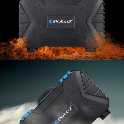 PULUZ 27 in 1 Memory Card Case for 4CF + 8SD + 9TF + 1Card PIN + 1Standard SIM + 2Micro-SIM + 2Nano-SIM, 27 in 1