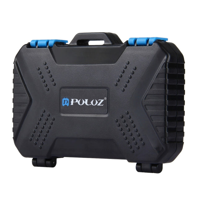 PULUZ 27 in 1 Memory Card Case for 4CF + 8SD + 9TF + 1Card PIN + 1Standard SIM + 2Micro-SIM + 2Nano-SIM, 27 in 1