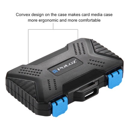 PULUZ 27 in 1 Memory Card Case for 4CF + 8SD + 9TF + 1Card PIN + 1Standard SIM + 2Micro-SIM + 2Nano-SIM, 27 in 1