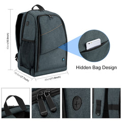 PULUZ Outdoor Portable Waterproof Scratch-proof Dual Shoulders Backpack Handheld PTZ Stabilizer Camera Bag with Rain Cover for Digital Camera, DJI Ronin-SC / Ronin-S