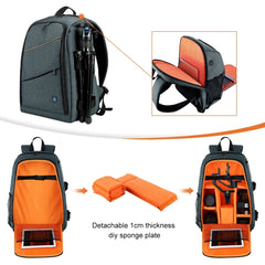 PULUZ Outdoor Portable Waterproof Scratch-proof Dual Shoulders Backpack Handheld PTZ Stabilizer Camera Bag with Rain Cover for Digital Camera, DJI Ronin-SC / Ronin-S