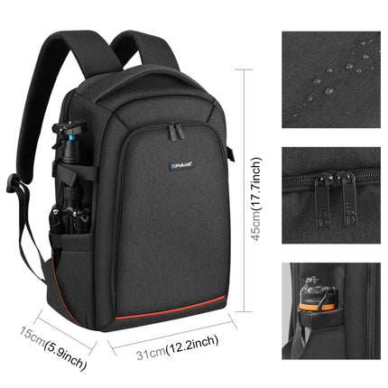 PULUZ Outdoor Portable Waterproof Scratch-proof Dual Shoulders Backpack Handheld PTZ Stabilizer Camera Bag with Rain Cover for Digital Camera, DJI Ronin-SC / Ronin-S