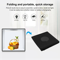 PULUZ 50cm Folding Portable Ring Light PD30W Quick Charge USB Photo Lighting Studio Shooting Tent Box with 6 x Dual-Side Backdrops, Size: 50cm x 50cm x 50cm