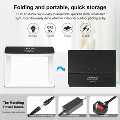 PULUZ Photo Studio Light Box Portable 60 x 40cm Cuboid Photography Studio Tent Kit with 6 Color Backdrops