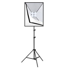 PULUZ 50x70cm Studio Softbox + 2m Tripod Mount + 4 x E27 20W 5700K White Light LED Light Bulb Photography Lighting Kit, 4 x Bulb EU Plug (RU), 4 x Bulb EU Plug, 4 x Bulb US Plug