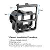 PULUZ for GoPro HERO12 Black /11 Black /10 Black /9 Black Thicken Housing Shell CNC Aluminum Alloy Protective Cage with Insurance Frame & 52mm UV Lens, For GoPro HERO9 Black Thicken