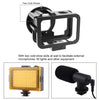 For GoPro HERO13 Black /12 Black /11 Black /10 Black /9 Black PULUZ Thin Housing Shell CNC Aluminum Alloy Protective Cage with Insurance Frame & 52mm UV Lens, For GoPro HERO9 Black Thin