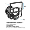 For GoPro HERO13 Black /12 Black /11 Black /10 Black /9 Black PULUZ Thin Housing Shell CNC Aluminum Alloy Protective Cage with Insurance Frame & 52mm UV Lens