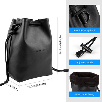 PULUZ Camera Protective Inner Bag Thick Padded Carrying Pouch with Shoulder Strap for Mirrorless & DSLR Cameras, Size: M, Size: M