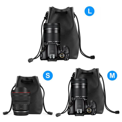 PULUZ Camera Protective Inner Bag Thick Padded Carrying Pouch with Shoulder Strap for Mirrorless & DSLR Cameras, Size: M, Size: M