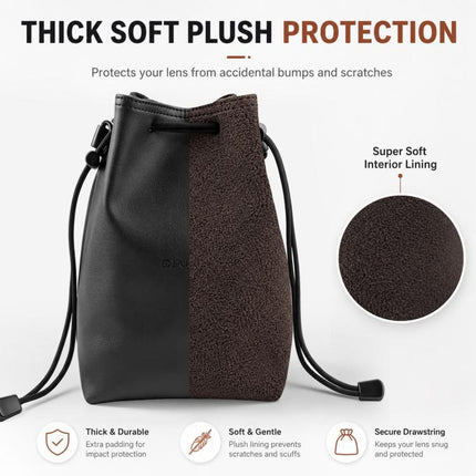 PULUZ Camera Protective Inner Bag Thick Padded Carrying Pouch with Shoulder Strap for Mirrorless & DSLR Cameras, Size: L, Size: L